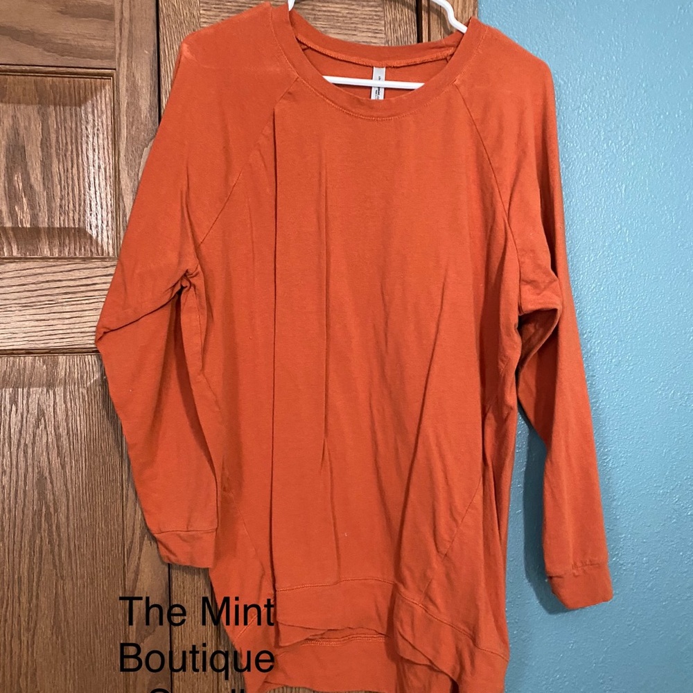 Orange oversized tunic